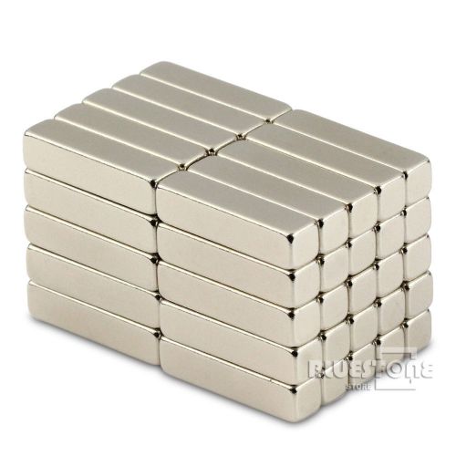 Lot 20pcs Strong N50 Block Bar Magnets 20 x 5 x 5mm Cuboid Rare Earth Neodymium