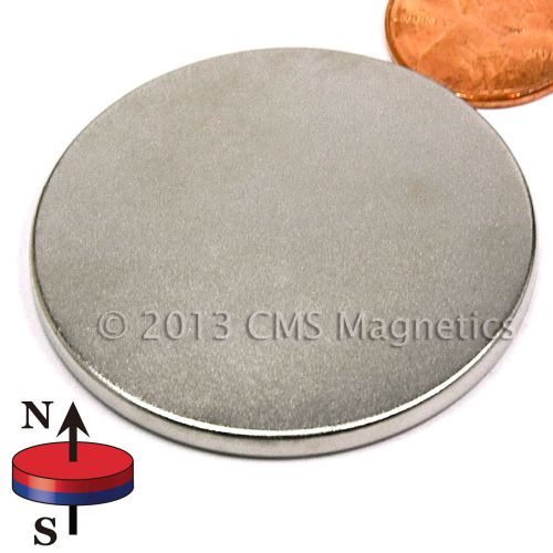 N45 neodymium magnets dia 1 3/4&#034; x 1/8&#034; ndfeb rare earth disk magnets 2-counts for sale