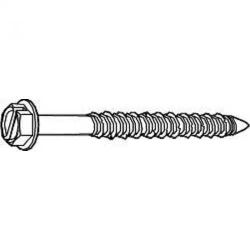 Slotted hex head masonry fasteners  1/4&#034; x 3 1/4&#034; hxcs0250325cp masonry screws for sale