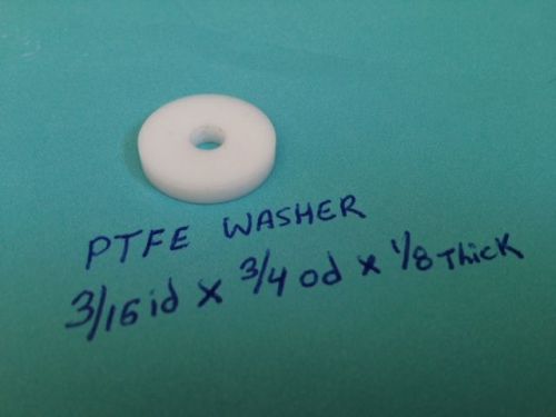 Ptfe washer teflon 3/16 x 3/4 low friction plastic new thrust spacer shim nylon for sale