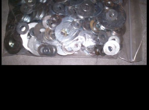 Lot of Assorted Flat Washers Approximately 200 Pieces New