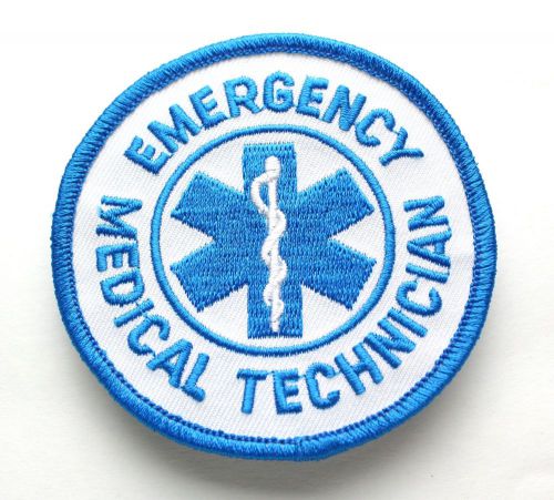 New EMT Emergency Medical Technician Round Patch Rescue