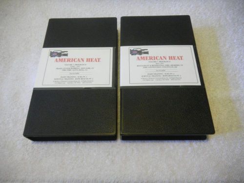 1993 AMERICAN HEAT Firefighter TRAINING VHS TAPES x2 Trade Center Bombing/Tire F