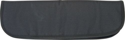 Zip up ac120 13 1/2&#034; knife case black heavy cordura construction w/ padded flee for sale