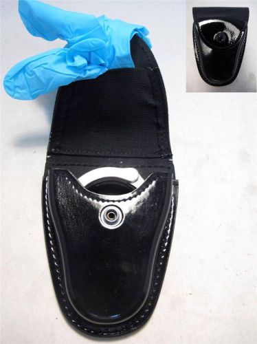 H80 GLOSS BLACK G&amp;G Police Teardrop Combo Case for Handcuffs &amp; Surgical Gloves