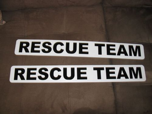 RESCUE TEAM Magnetic Signs 3x24 vehicle k9 dog 4 Car Truck Van SUV Trailer dive