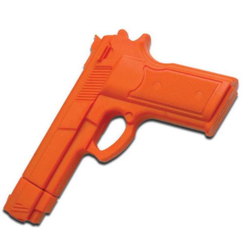 Police academy orange rubber fake training gun pistol tool karate self defense for sale