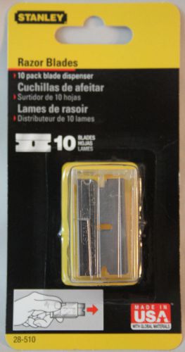 Stanley razor blades 10 pack with blade dispenser part 28 510 new in packgage for sale