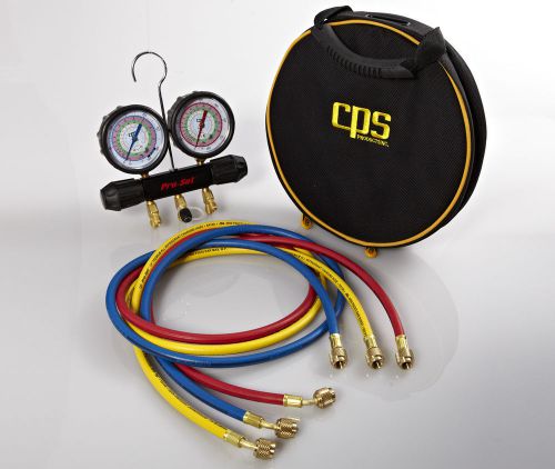 MT2H7P5 - CPS Working Man Manifold For R-410A w/ Premium 5ft Pro-Set® hose set