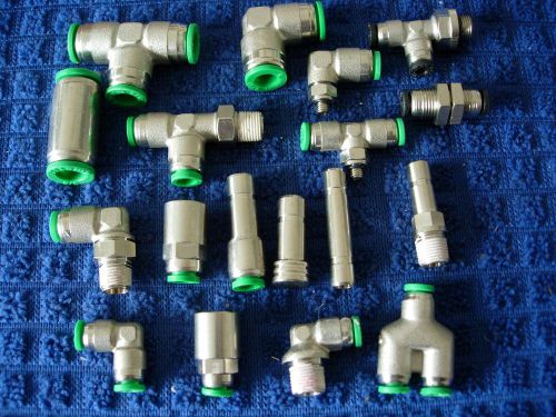 Lot of 18 numatics  air control fittings for sale