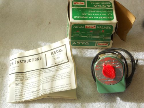 Asco red hat 8260 2-way solenoid valve 8260a54 - new/old stock! for sale