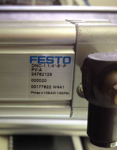 Festo pneumatic press 8&#034; stroke dnc-1 1/4&#034;-8&#034;-p 24762129 for sale