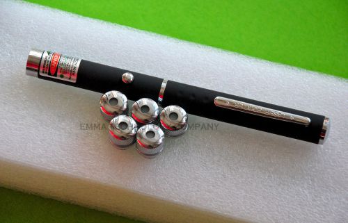 650nm 5 in 1 Red Laser Pointer with 5 Patterns Star Caps