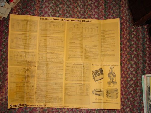 Seedburo equipment company grain grading chart for sale