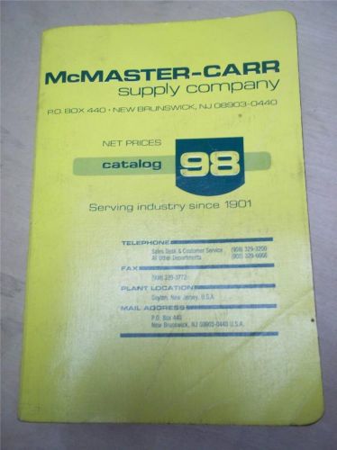 McMaster-Carr Supply Company Catalog 98~1992