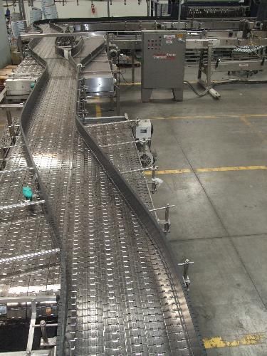 Krones lot  stainless steel table top conveyor - entire production line for sale
