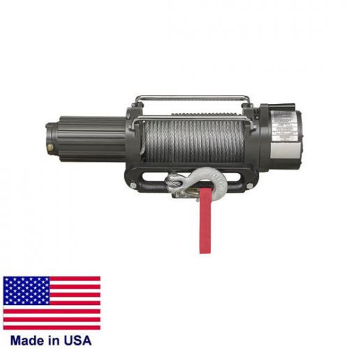 Winch - commercial - 12 volt dc - 2.5 hp - 8,500 lb cap  - 95 ft of 5/16&#034; cable for sale