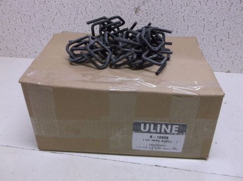 Case of 250 Uline S-12930 1-1/4&#034; Metal Buckles for Poly Cord Strapping - $96 NEW