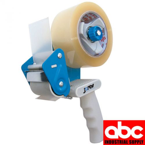 Heavy duty tape dispenser for 2&#034; roll with 1 roll stop printed tape for sale