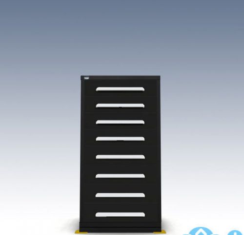 New stanley vidmar 8 drawer 59&#034; high density tool drawer storage cabinet bins for sale