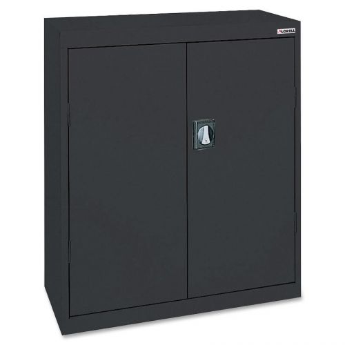 Lorell LLR41305 Fortress Series Black Storage Cabinets
