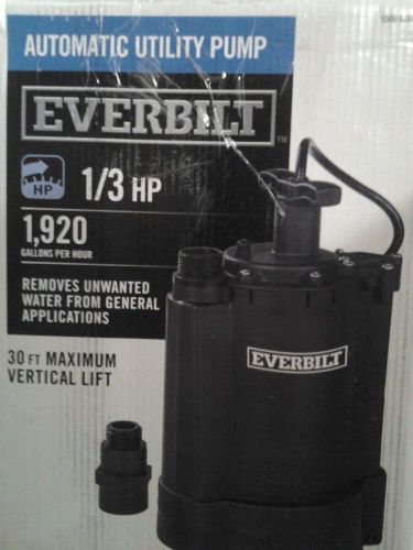 Everbilt UT03301 1/3 HP Utility Pump 204478351  GUARANTEED