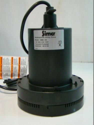 Simer submersible utility pump 115v 6.0a 1/4hp 2305-04 for sale