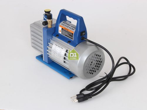High efficiency rotary vane vacuum pump 1/3hp d1-vp235 new 2-stage 4cfm for sale