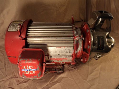 Bell &amp; gossett model 3531 stainless steel end suction centrifugal pump for sale