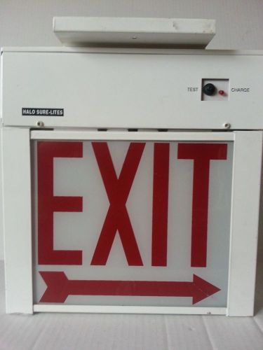 Lighted Steel Case Exit Sign - Red Letters - Chicago Approved