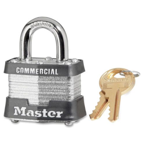 Master lock 1-9/16in [40mm] wide laminated steel pin tumbler padlock - (3dcom) for sale