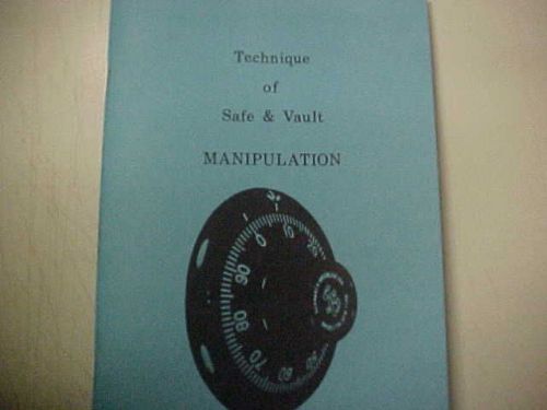 Guide to lock manipulation, locksmith,craftsman, collector