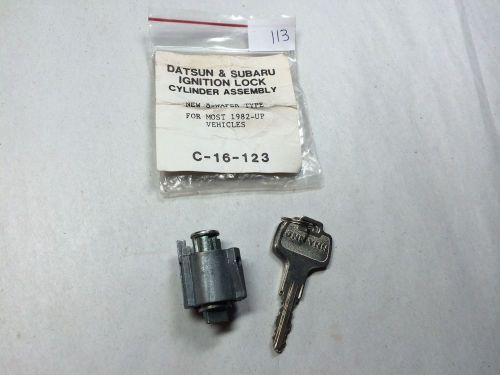 Lock Cylinder with Keys for Datsun/Subaru, C-16-123, 8-Wafer Type - Locksmith