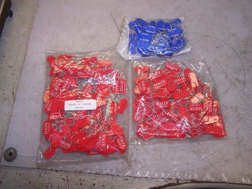 NEW LOT OF TRUCK AND TRAILER SECURITY SEALS BLUE &amp; RED Y917741