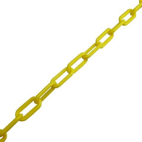 # 8 Yellow Plastic Chain (Per ft.)