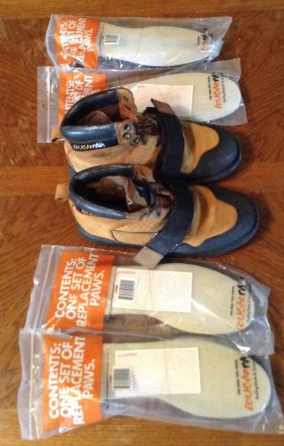 MEN&#039;S COUGAR PAWS ROOFING BOOTS  SIZE 10.5 WITH 4 REPLACEMENT PAWS