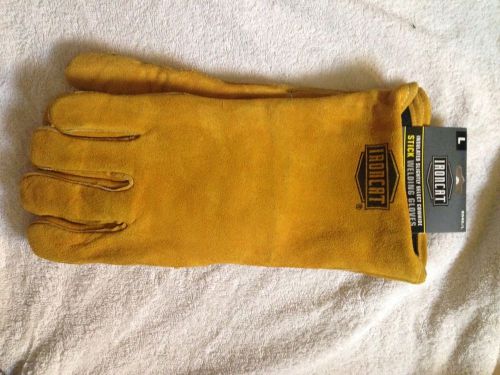 Ironcat welding gloves 9040/L cowhide Kevlar thread size Large great for mig too