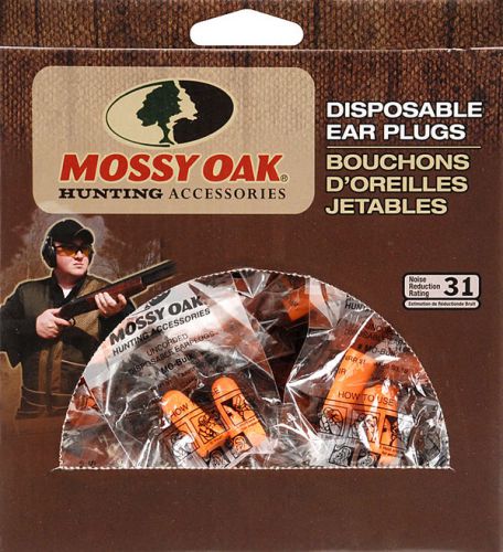 Mossy Oak MO-BULKDP Disposable Plugs Bulk 100 Pair Individually Wrapped