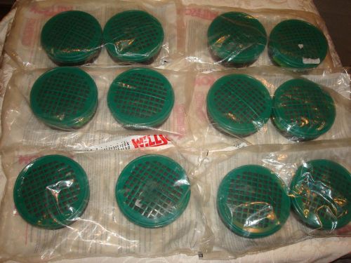 12 (6 Pair) Willson Model R24 respirator chemical filter cartridges new