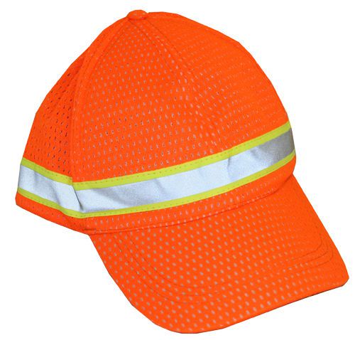 Safety Caps,Refective Hi-Visibility,Lightweight Mesh Cap,Color Orange,Only $8.99
