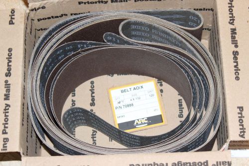 Arc Abrasives 4&#034; X 132&#034; Sanding Belts 120 Grit