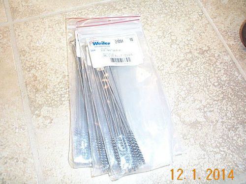 70 new weiler 21091 3/16 &#034;  hand tube brushes tool  6&#034;  metal bristles for sale