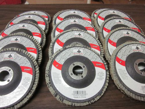 15pc assortment 4&#034; flap discs angle grinder wheels 40 60 80 grit 5/8&#034; arbor for sale