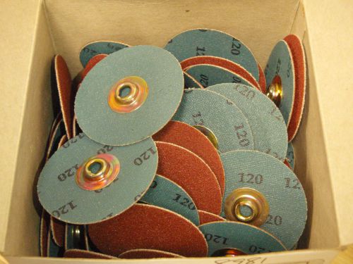 Box of 100: Standard Abrasives Quick change discs 2&#034; 120 grit 529408 !46D!