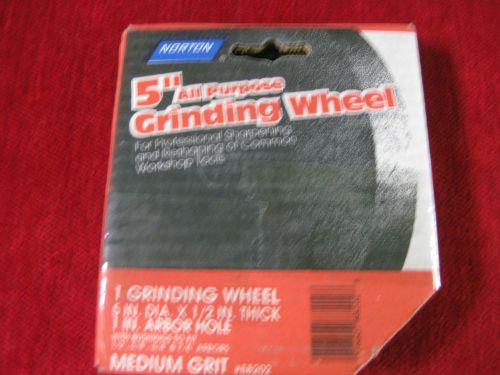 NORTON 5 INCH ALL PURPOSE GRINDING WHEEL 88202 NEW IN PACKAGE medium grit