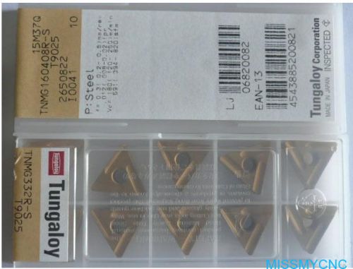 New Japan Tungaloy 10pcs TNMG160404R T9025 Carbide inerts indexable insets(B
