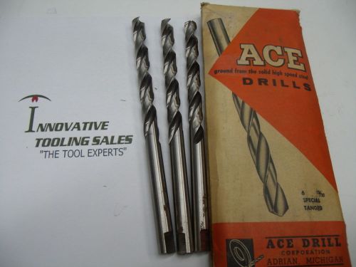 13/32 taper length hss drill gp bright ace brand 3pcs for sale