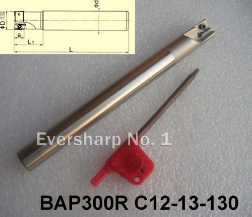 Lot 1pcs bap300r c12-13-130 indexable end mill holder dia 13mm length 130mm for sale