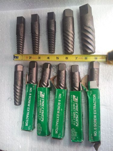 Lot of 11 screw extractors for sale