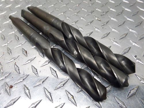 3 piece 3 morse taper drill bits national detroit 61/64&#034; for sale